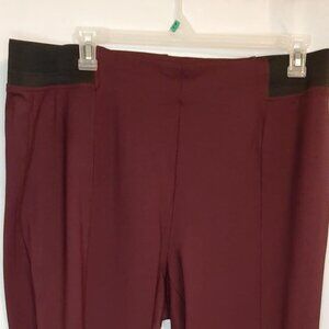Terra & Sky Stretch Burgandy Dress Pant 2X